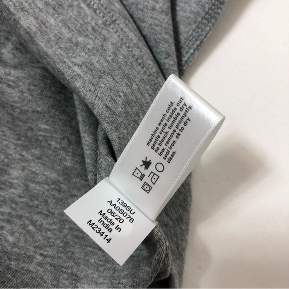 Three Dots Essential Heritage Knit Slim Fit Granite (Gray) Rocker Tank M - Picture 9 of 13